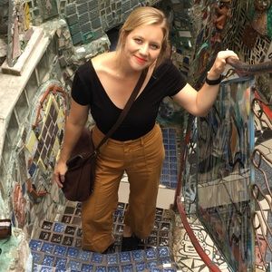 Anthropologie wide leg Chino Size 27